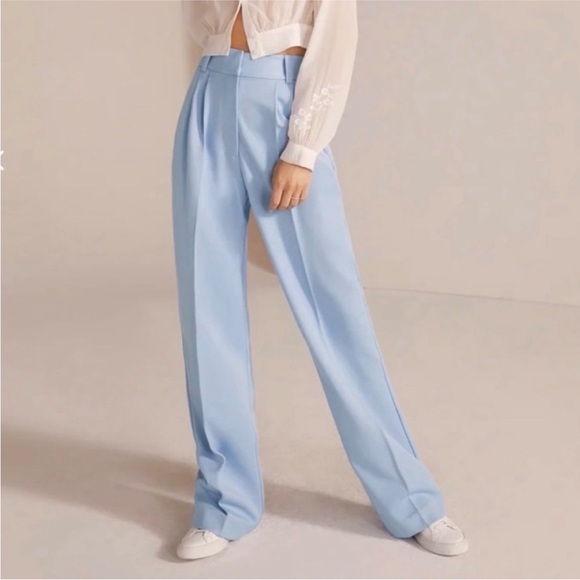 Favorite Daughter Pants - Favorite Daughter Sky Blue Wide Leg Pants Trousers Size 4